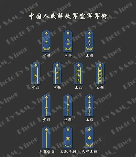今天我们军训,空军教官告诉我们麦穗 两把枪 一条粗杠和一条细杠是