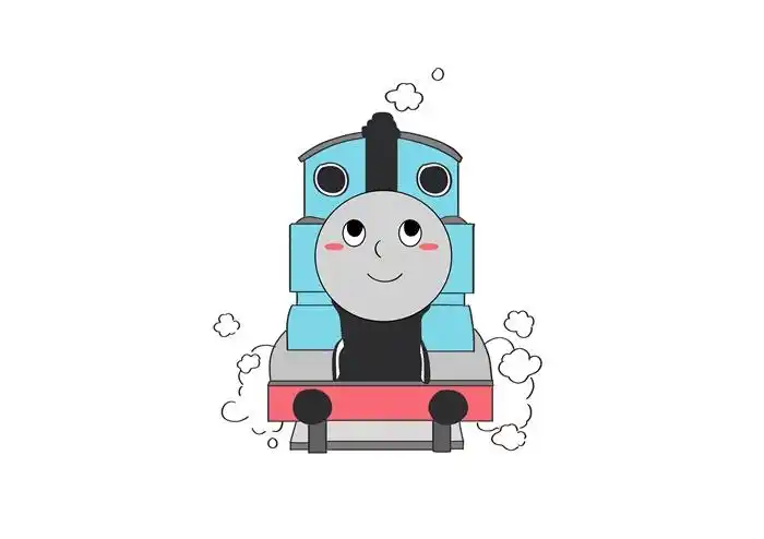 托马斯简笔画图片 托马斯是怎么画的