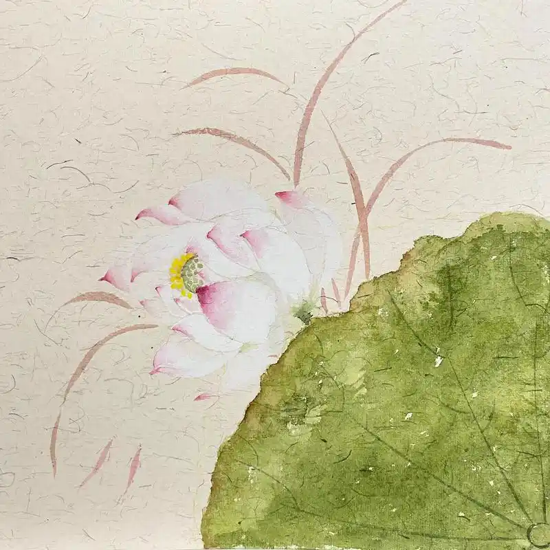 好久没画画了,一朵莲花送给大家:红尘美景皆过客,人生一梦百事休