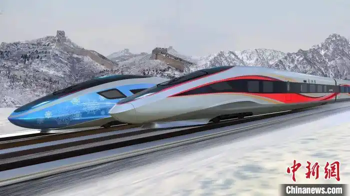 西南交大供图在列车涂装设计方面,"瑞雪迎春"智能动车组以雪花图形