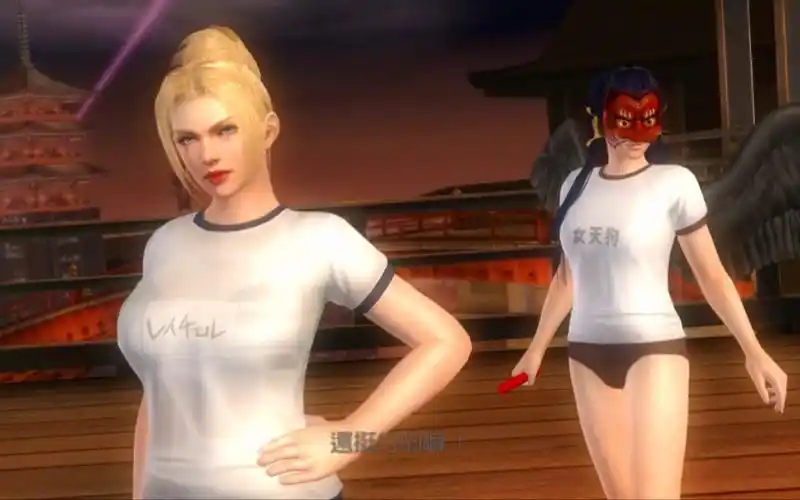 运动服瑞秋与女天狗 我也想和这样的小姐姐一起锻炼~~死或生5_哔哩