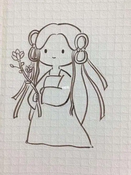 古风女孩简笔画白羊座古风女孩简笔画
