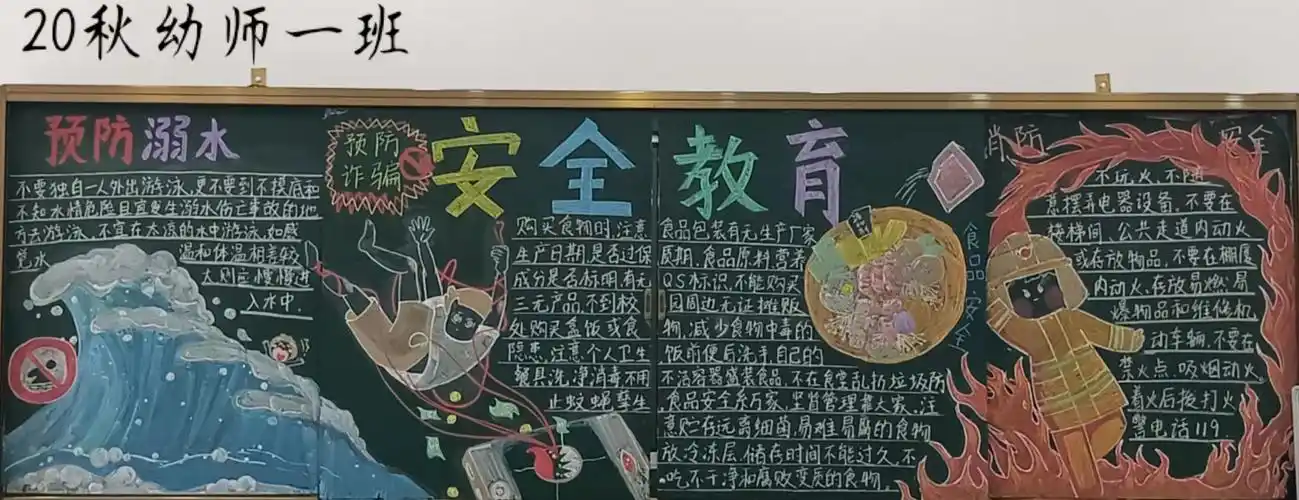 建设平安校园,4月份,我校开展了以"安全教育"为主题的黑板报评比活动