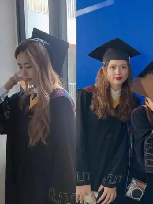 学士帽正戴学术端正真的好看