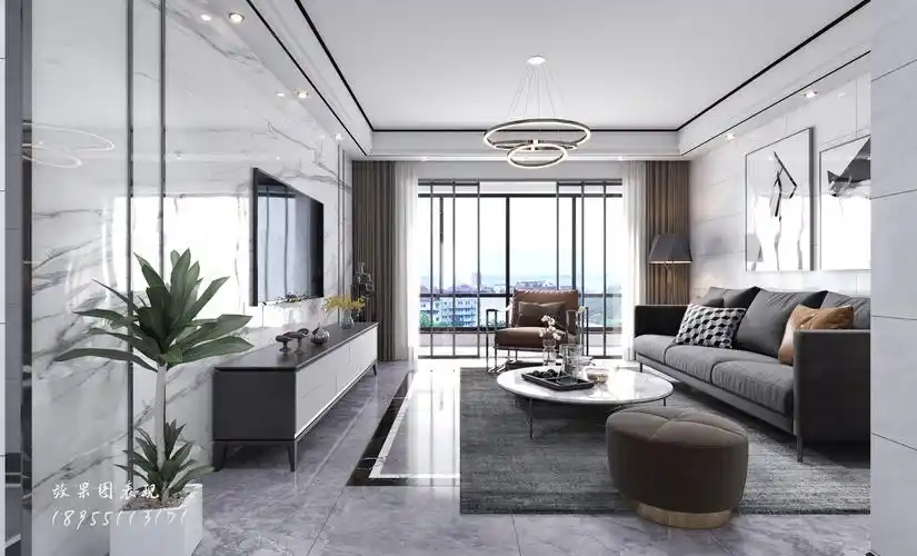 现代黑白灰效果图表现案例