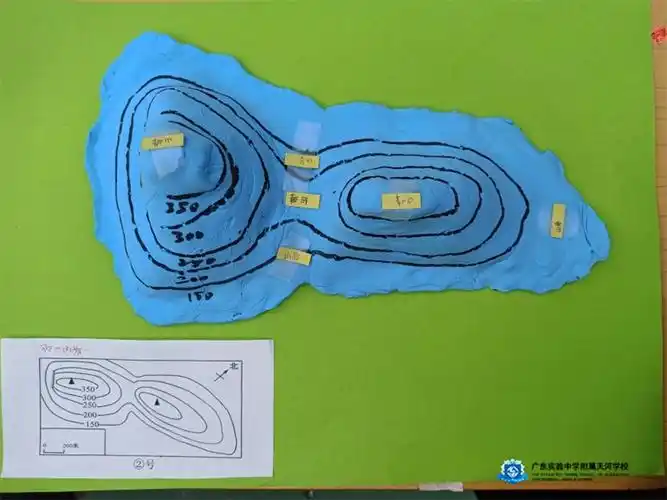 一等奖获奖作品展示本次活动通过学生亲自动手制作等高线地形模型,让
