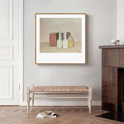 写生北欧欧莫兰迪餐厅装饰画静物瓶罐素描挂画现代装饰画