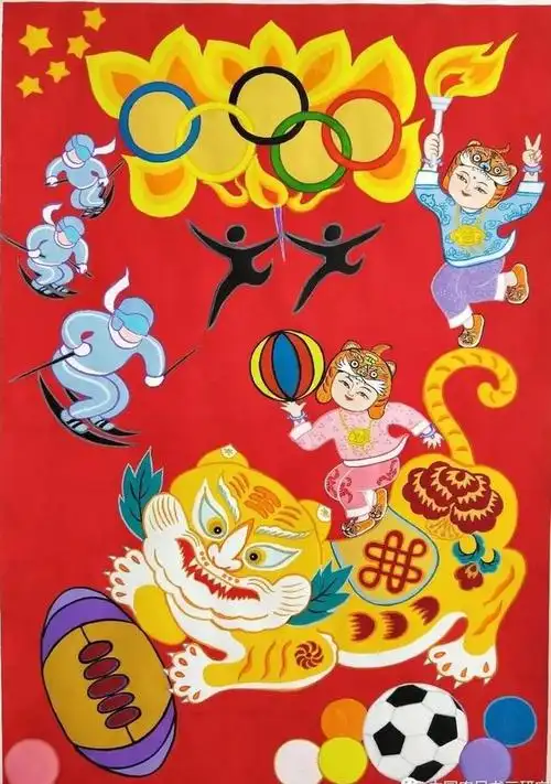 《冰雪奥运》农民画