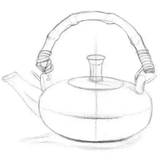 茶壶设计素描(泡茶产品设计)