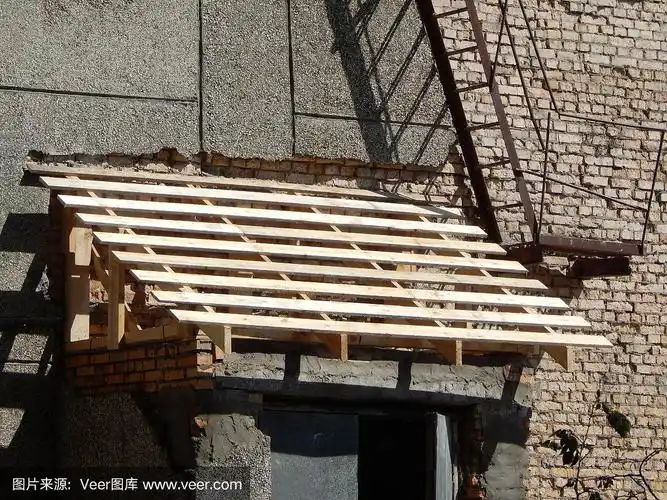 屋顶的木椽