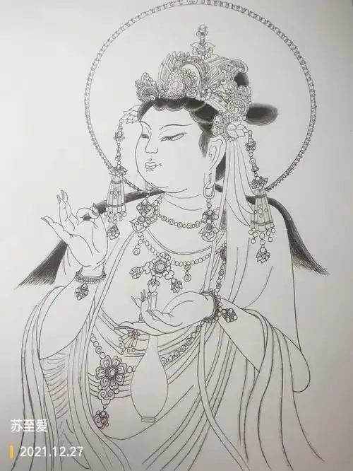 壁画临摹步骤图