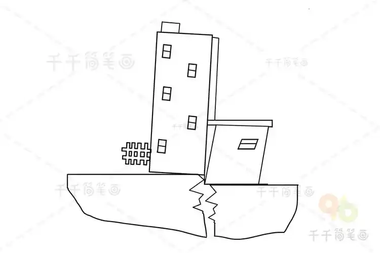 灾难与防护 塌方_灾难与防护简笔画