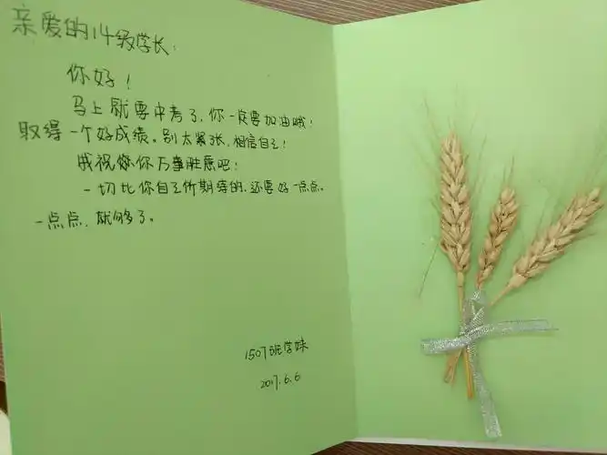 施人玫瑰 手留余香 一一一一1507班赠学长贺卡共享