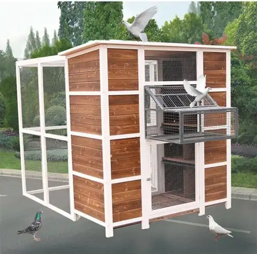 户外鸽舍木鸽子笼大号鸽笼赛木制鸽笼信鸽棚鸽房巢箱大型新鸽笼