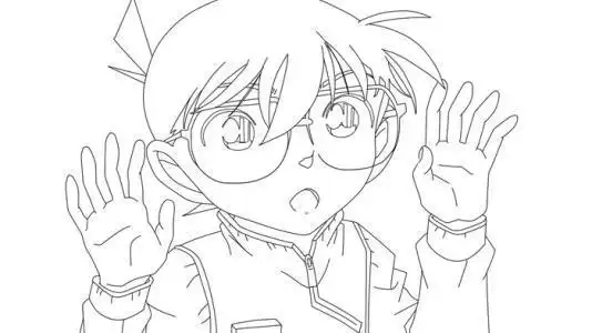 工藤新一简笔画教程