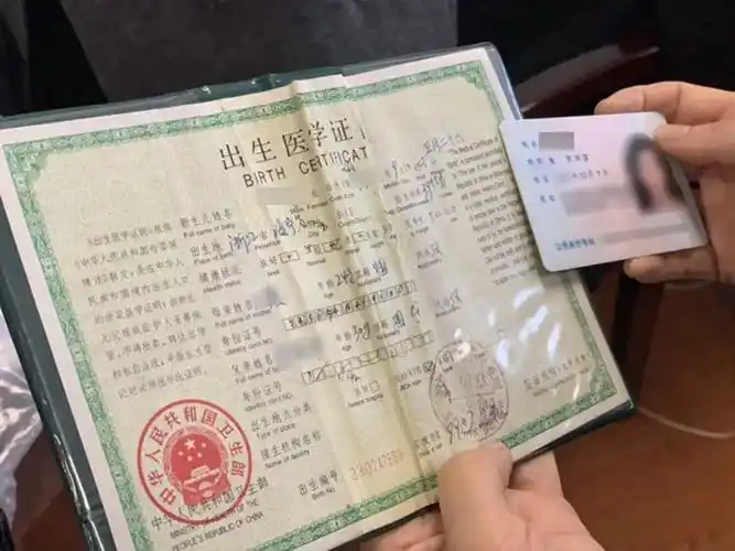 丈夫也不在身旁,蔡桦就委托了一个朋友帮忙办理蔡豪的出生证明