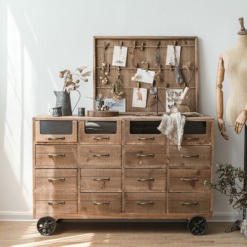 润家家居北欧民宿照片装饰板木质照片板实木板夹展示木板麻绳挂板