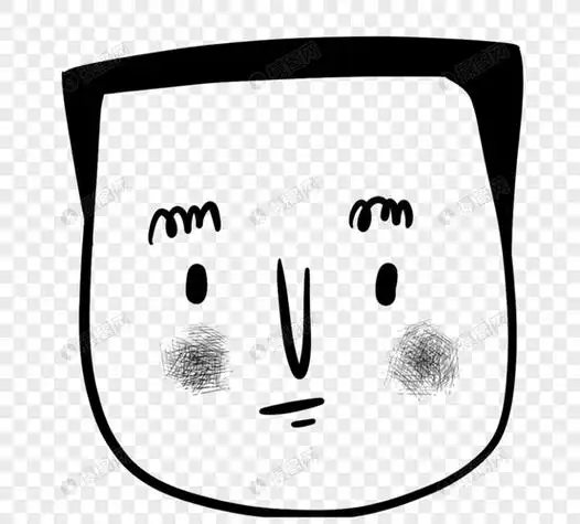 简单的头像手绘男平头 手绘头像图片大全 -【爱个性】