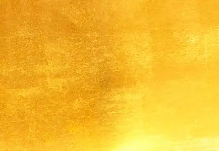 闪亮的黄色叶金箔纹理照片