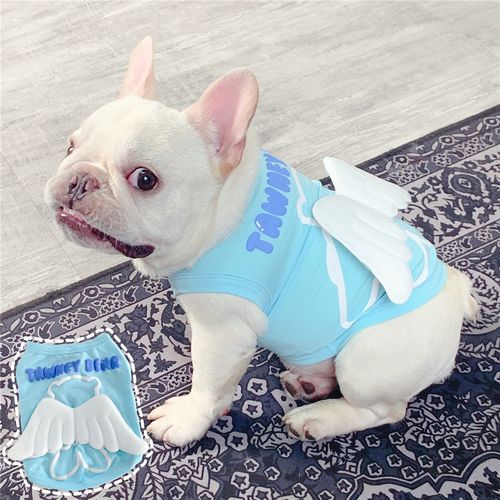 宠物狗狗衣服夏季薄款雪纳瑞法斗翅膀背心猫咪博美贵宾泰迪背心