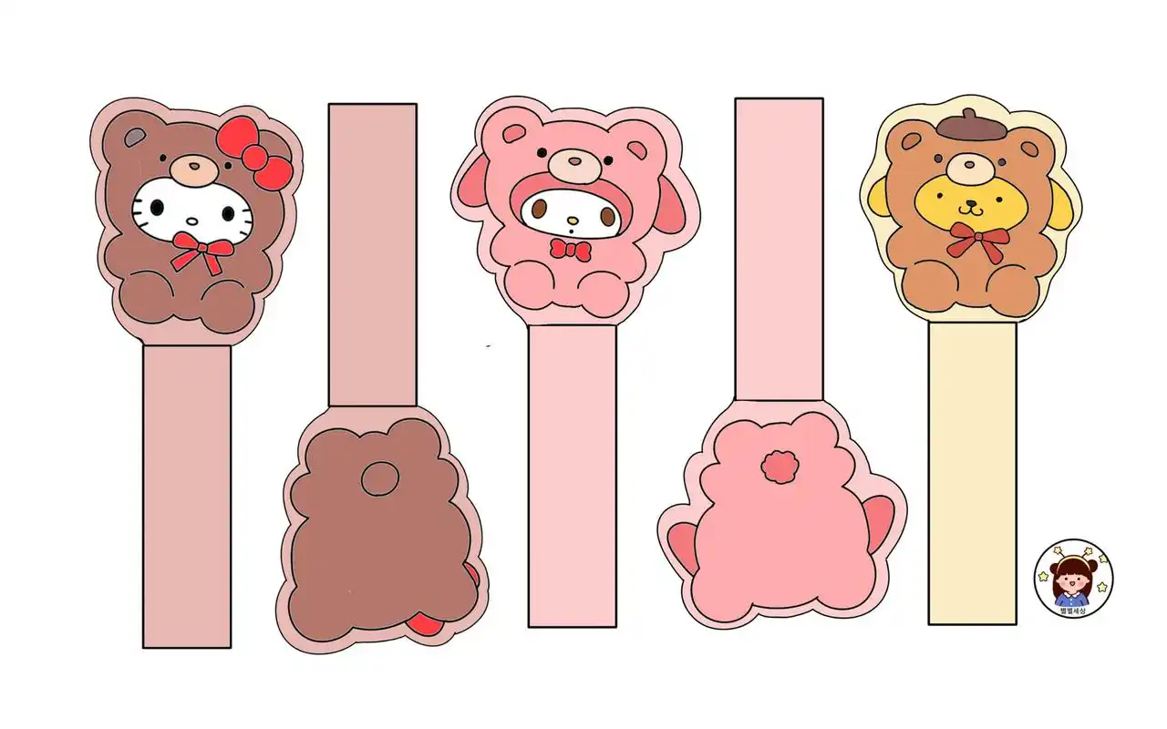 开学季 三丽鸥92书签(彩色版&涂色版)~ ☆分享是美德☆ 不介意像素