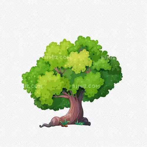 卡通树矢量图下载