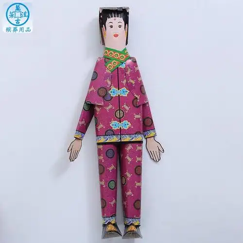 新款精装纸童男女 批发纸童男女 厂家直销殡葬用品纸扎纸活