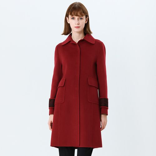 宝姿女装经典简约毛呢外套