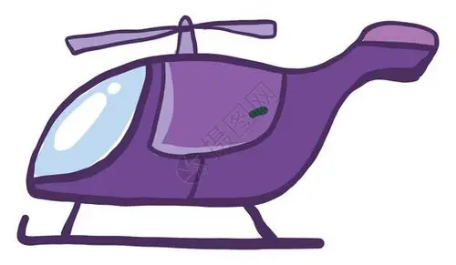 直升机停机坪插画