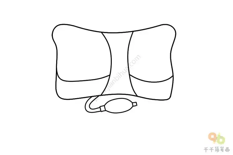按摩枕简笔画教程