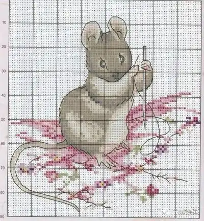 十字绣图纸老鼠