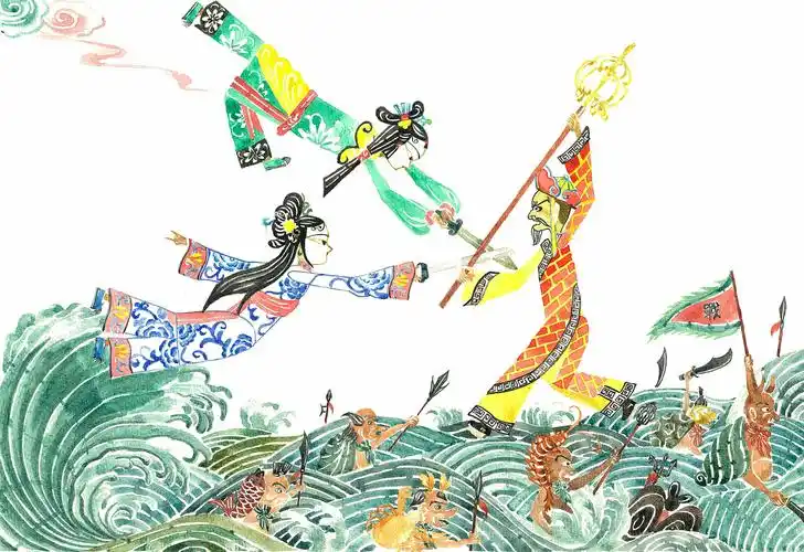 水漫金山|插画|商业插画|my豪美 - 原创作品 - 站酷 (zcool)