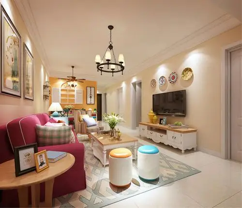欧式风格一室一厅装修设计效果图