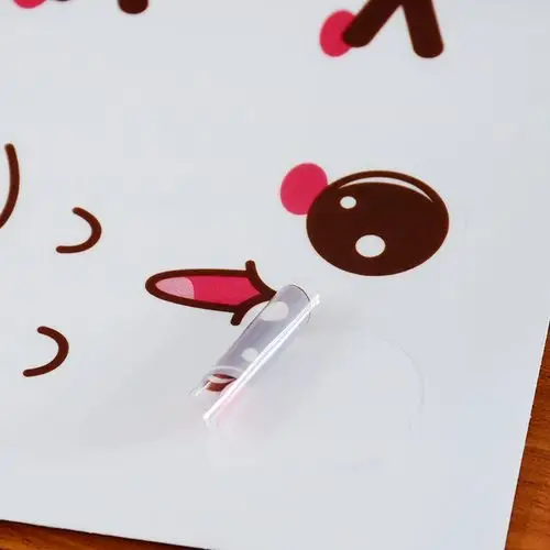 【异形透明pvc不干胶定制 卡通表情不干胶贴 儿童贴画不干胶批发】价
