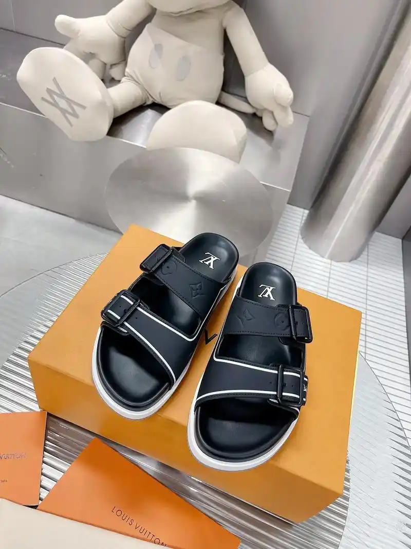 lv路易威登男士拖鞋潮流个性时尚凉拖鞋