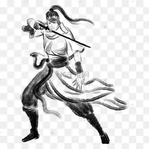 拿剑的人物