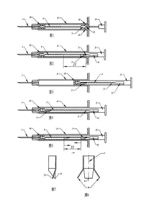 一次性使用自毁式注射器