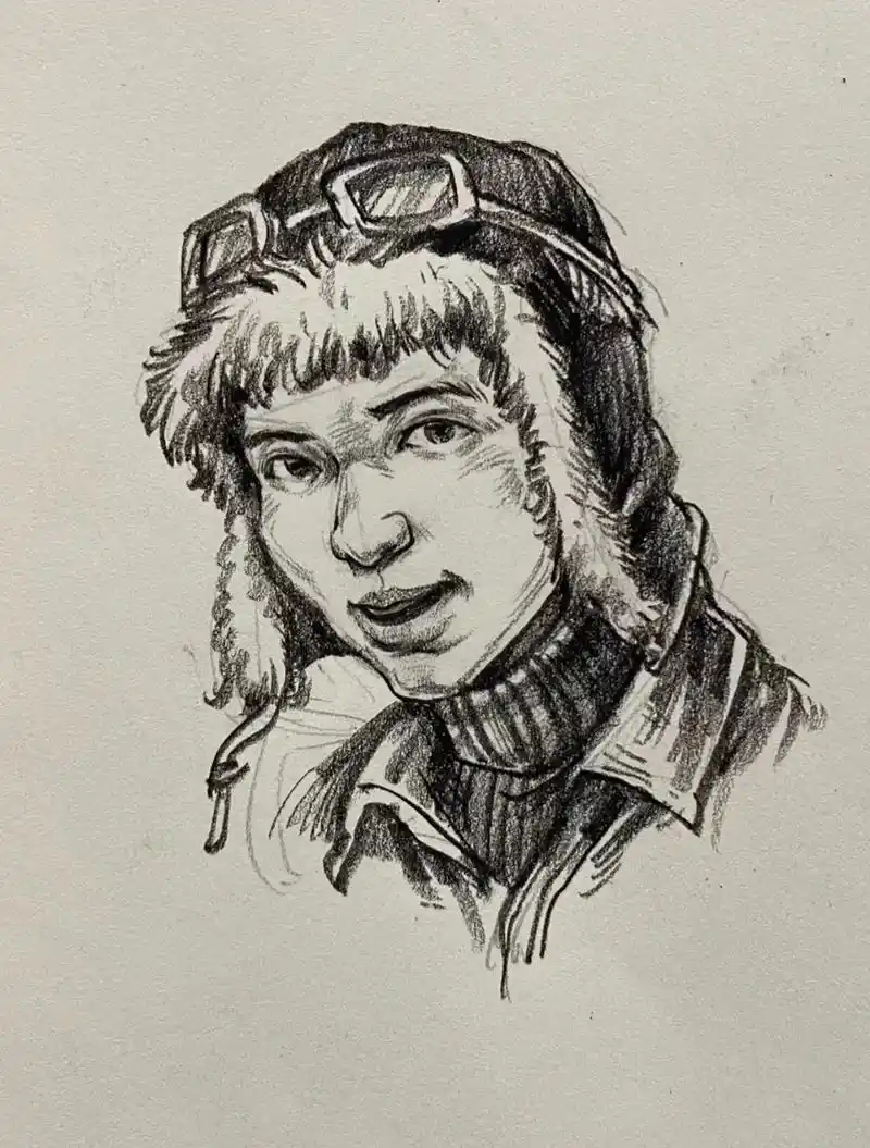 轻松拿速写高分 速写头部模版默写素材6015.via:美味速写# - 抖音