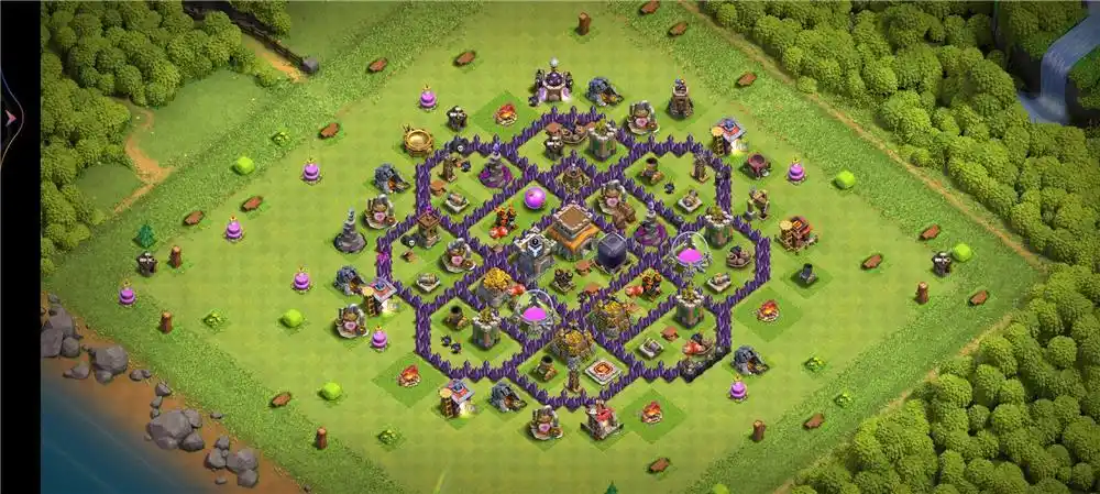 8本八本防守,部落冲突阵型分享,8本八本防守分享链接,8本八本防守阵型