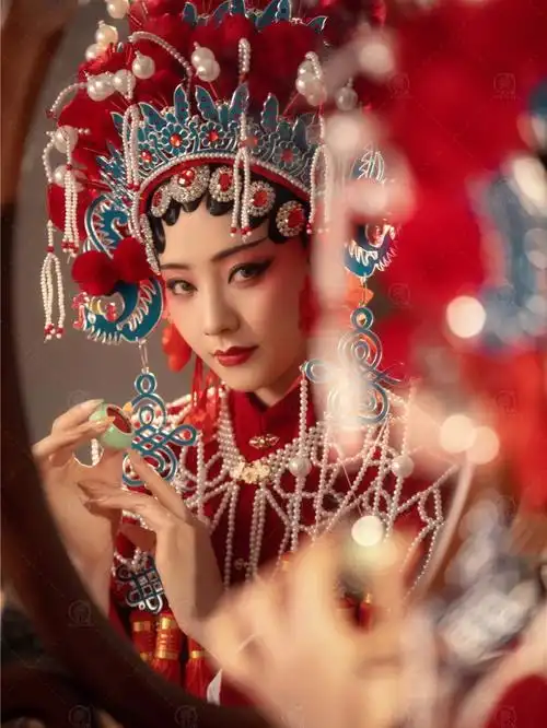 戏曲写真华丽丽的凤冠霞帔造型