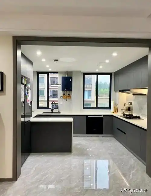 开放式厨房吧台效果图(20款)-16