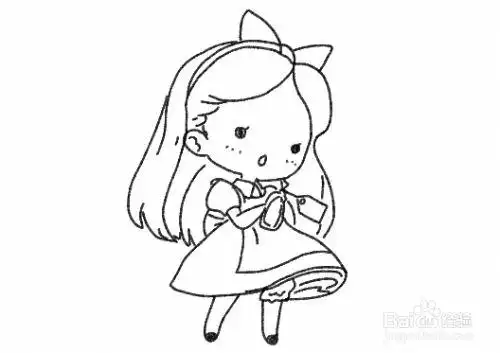 爱丽丝q版怎么画