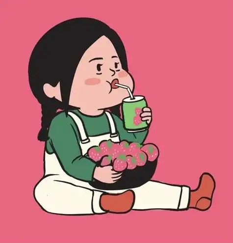 想找这种可爱胖乎乎的卡通女生头像