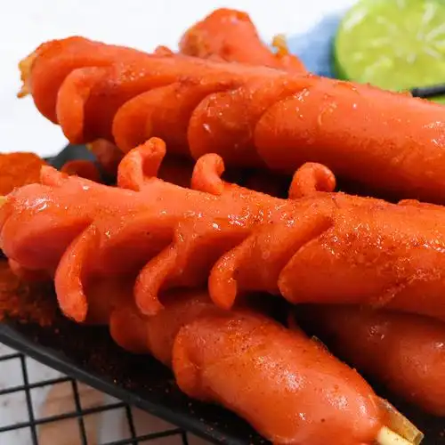 60g麦穗150串整箱商用开花半成品摆摊热狗烧烤香肠