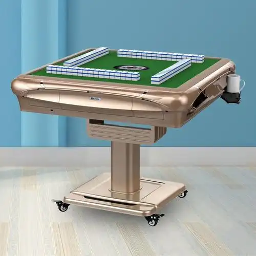 麻将机全自动可折叠家用四口麻将桌棋牌室用电动麻将机1号折叠款金色