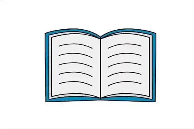 书本简笔画怎么画图片书本翻开可爱简笔画_一本打开的书简笔画书本与