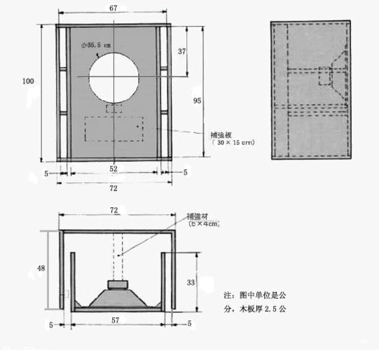 15英寸全频音箱设计图纸