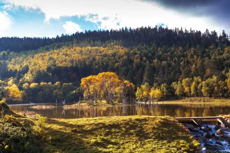 云南香格里拉风景装饰png图片下载含psd