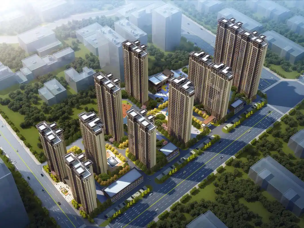 住宅小区建筑效果图.建筑效果图,建筑鸟瞰图,住宅小区建筑效果 - 抖音