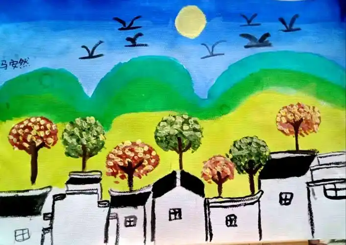 枫叶少儿美术马安然作品展